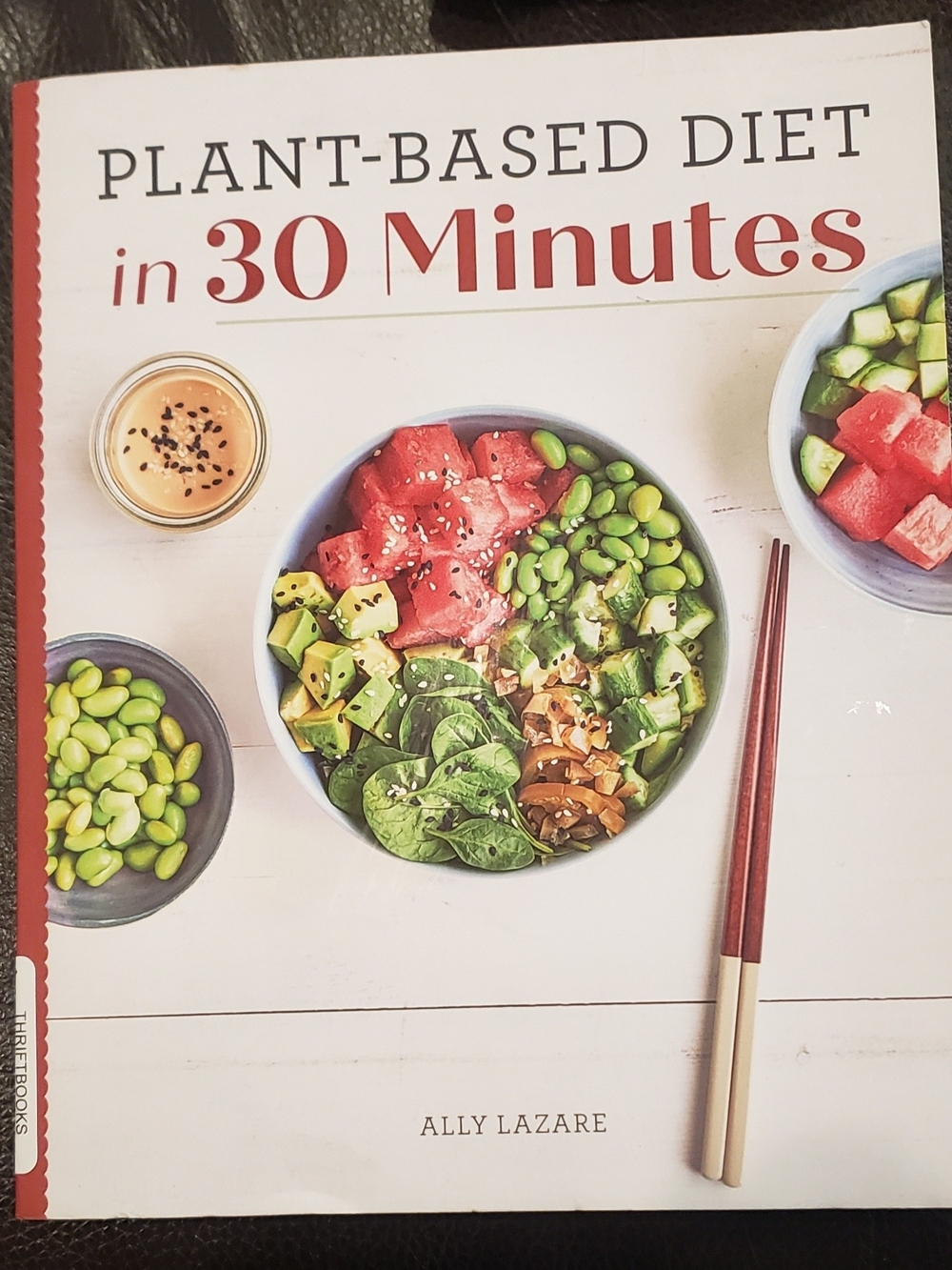 Plant-Based Diet Cookbook - White & Red Cover
